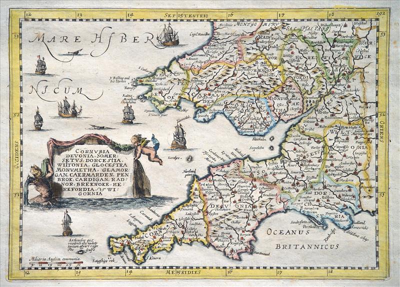 One of the many antique maps of the British Isles we have in stock.